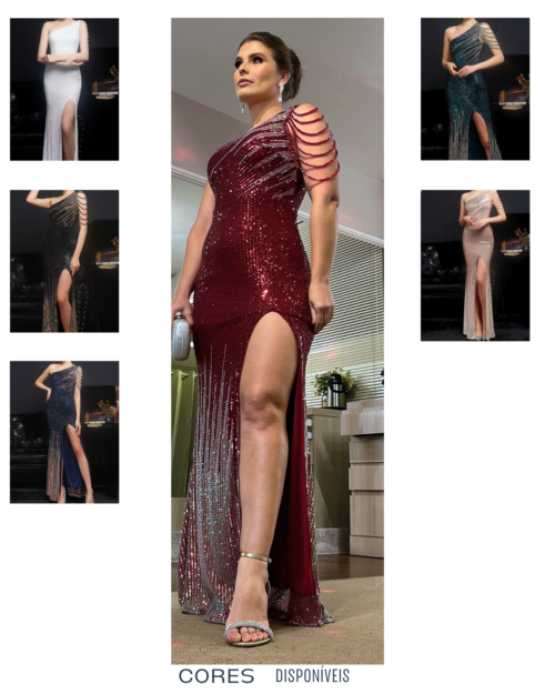 Vestido de Festa Marsala