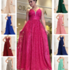Vestido de Festa Pink Paetê Italiano Fluido