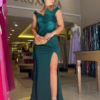 Vestido de festa verde