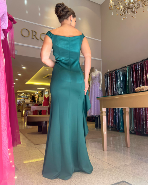 Vestido de festa verde