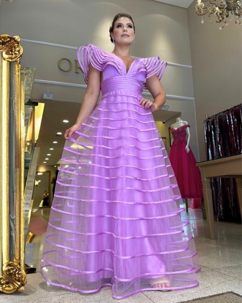 Vestido de Festa lavanda