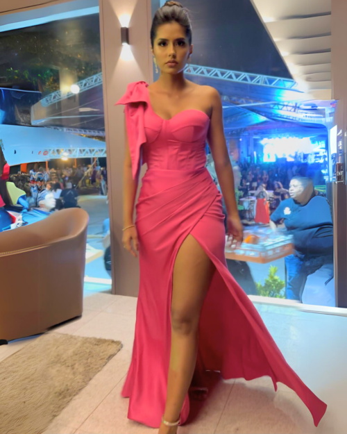 Vestido de festa pink