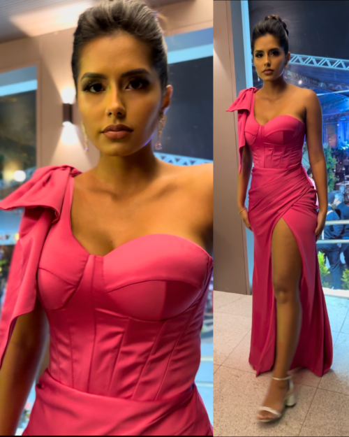 Vestido de festa pink
