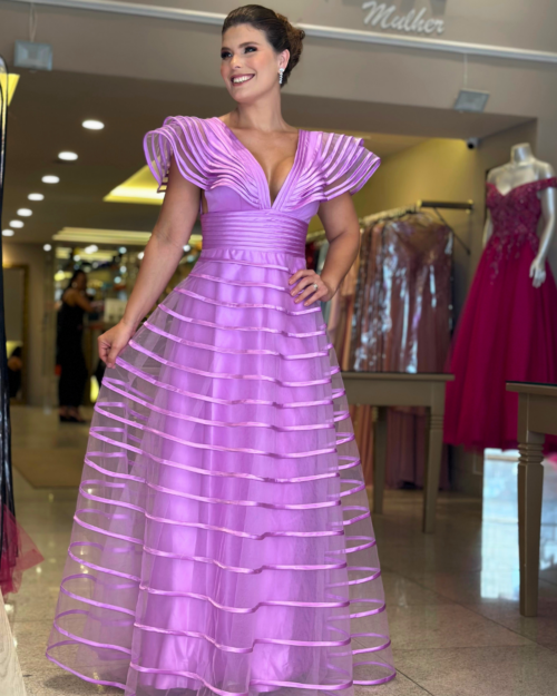 Vestido de Festa lavanda