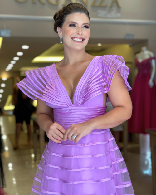 Vestido de Festa lavanda