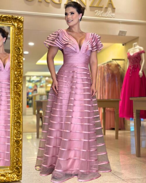 Vestido rosê