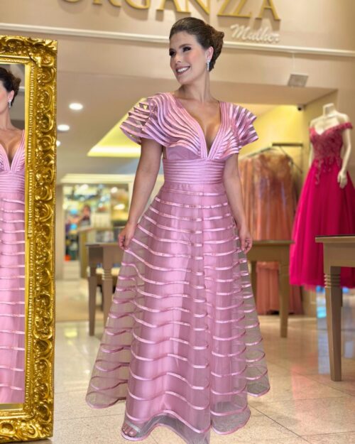 Vestido rosê