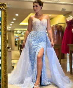 Vestido de festa Azul serenity