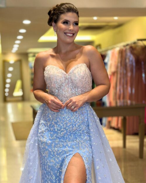 Vestido de festa Azul serenity