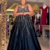 Vestido plus size preto luxo