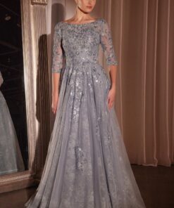 Vestido Manga Longa Luxo - Elegance